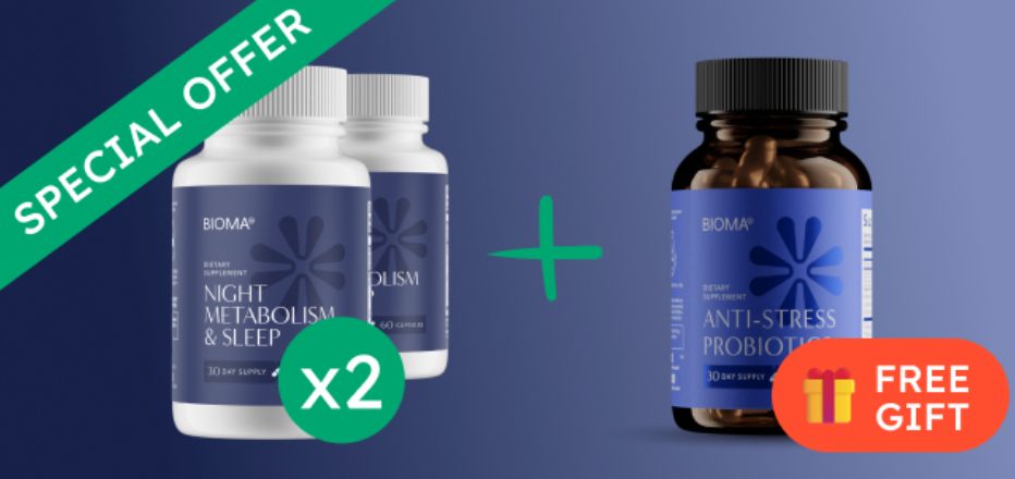 2x Metabolism & Sleep + FREE GIFT: Anti-Stress Probiotics